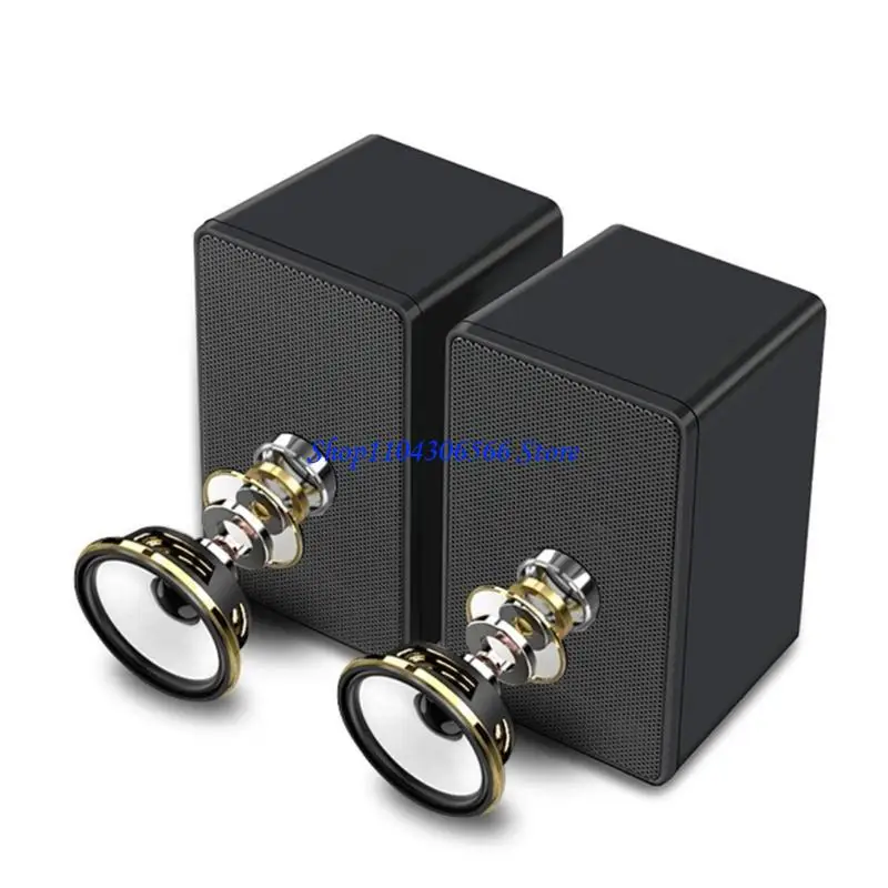 

02DD USB-проводной динамик, сабвуфер, звуковые коробки, вход 3,5 мм, USB-питание, компьютерный динамик