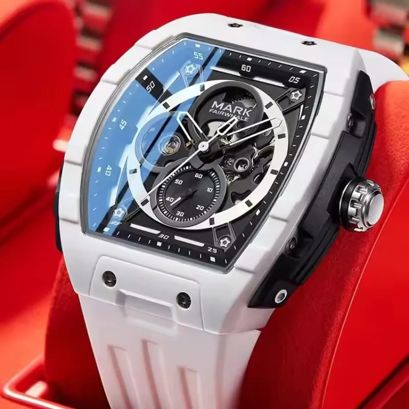 Mark Fairwhale 6003 Fashion Luxury Automatic Mechanical Men's Watch Creative Dial New Night Light Men's Mechanical Watches Gift