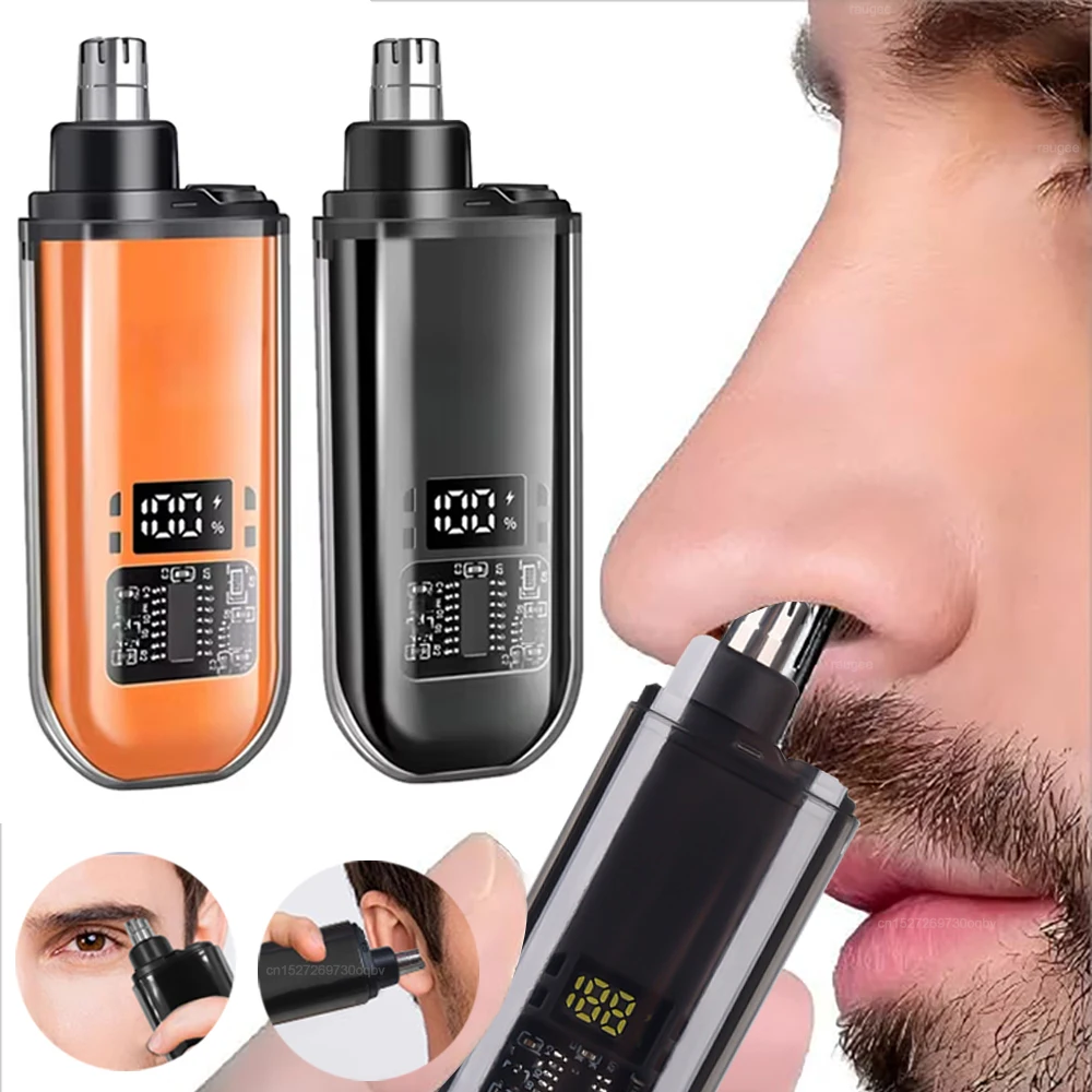 

Electric Nose Hair Trimmer Mini Portable Beard Trimmer for Men USB Rechargeable Trimmer for Ear And Nose Men Nose Hair Clipper
