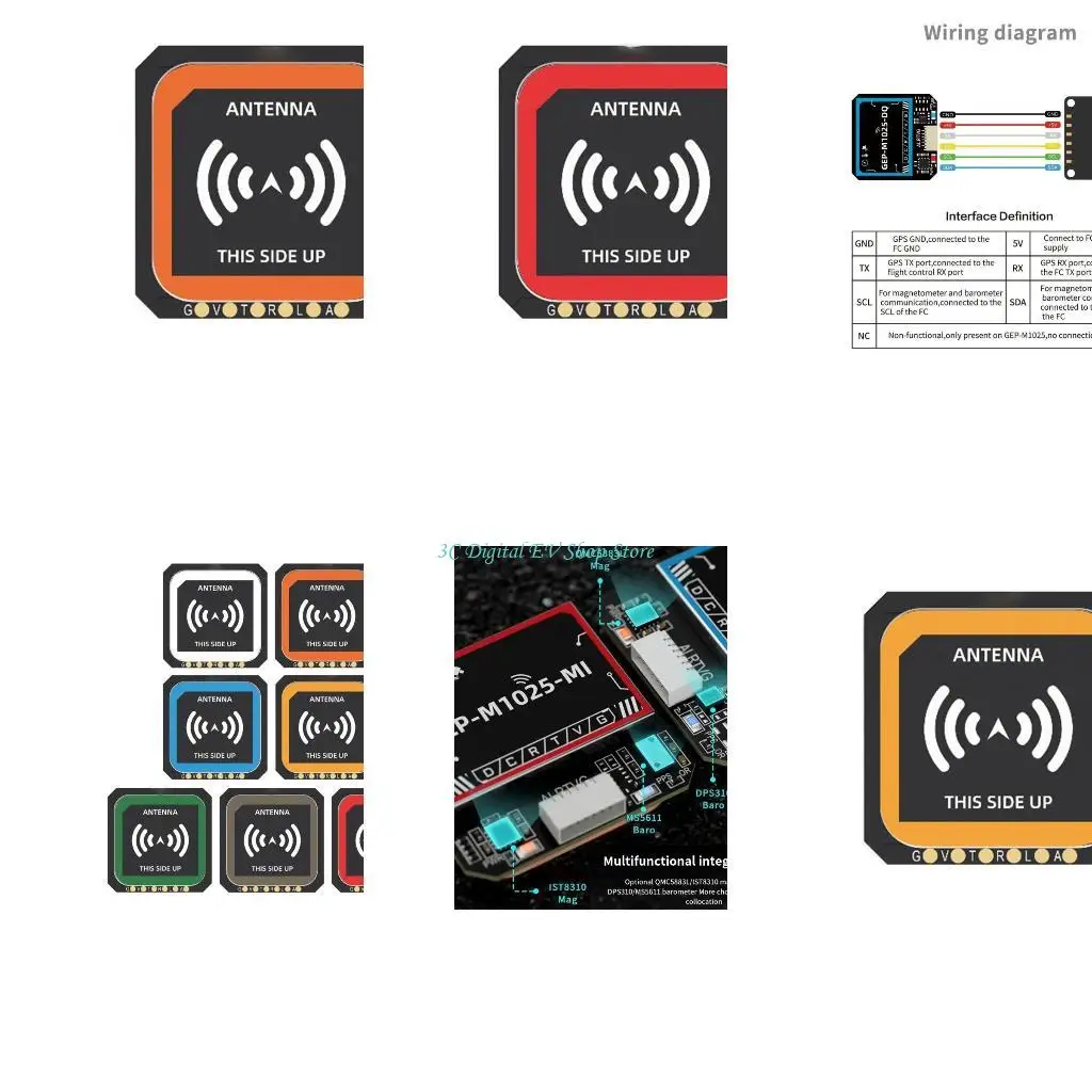 

E74D GEP-M1025 Module Barometer M1025/M1025Q/M1025DQ/M1025MQ/M1025I/M1025DI/M1025MI for Automotive Navigation