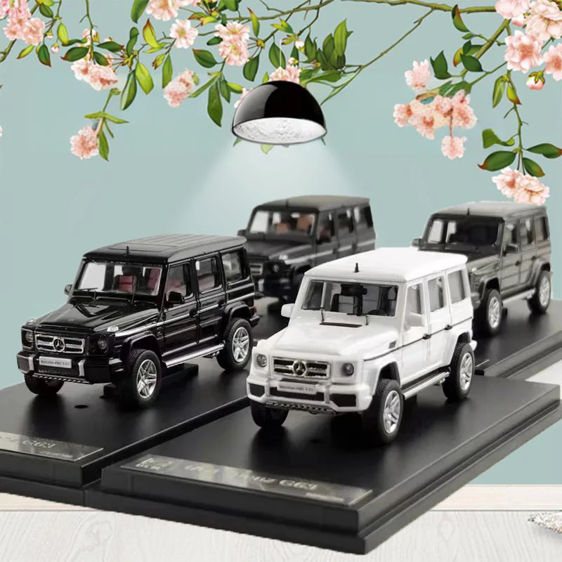 1:64 Scale For Real G63 Class SUV Alloy Car Models Pull Back Diecast Off-Road Vehicles Toys For Boys Collection Gifts