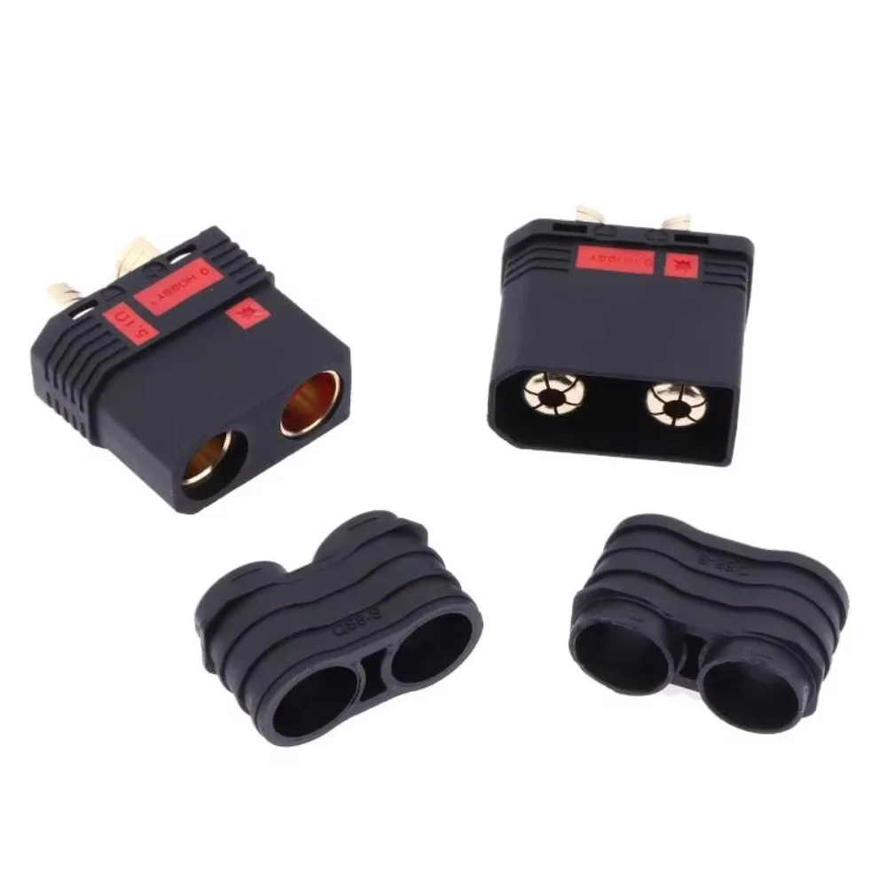 QS8-S Anti-Spark 120A High Current Connector for Electric Vehicle Battery Modification Female Male Gilt Bronze