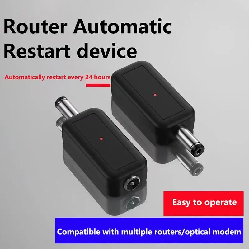 WiFi Auto Reboot Router Router 24H Automatic Power Off Reset Tool 5.5x2.1mm Restart Control Line 5V-24V DC