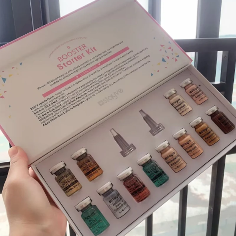 

Salmon DNA Gold Ampoule Petipde BB Cream Glow Natural Face Care Foundation Skin Whitening Korean Gold Ampoule Serum Brightening