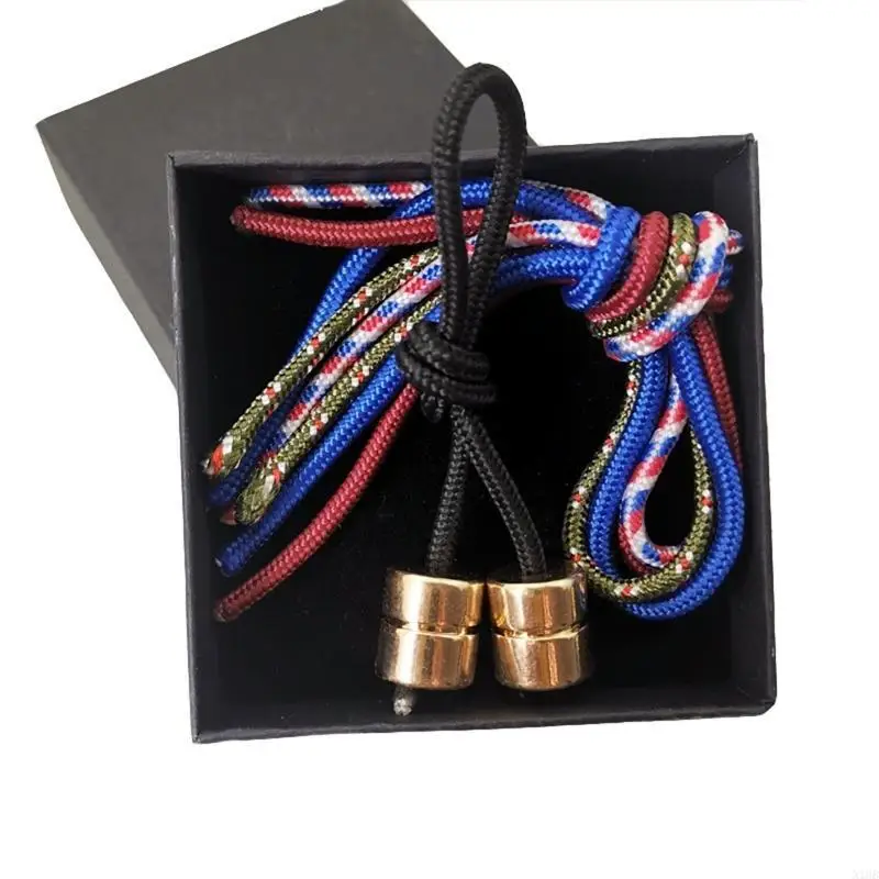 Begleri Perline di preoccupazione in rame Giocattolo agitato - Abilità delle dita Sollievo dall'ansia Arte cinetica senza arresto per uomini Donne Gioco con la punta delle dita