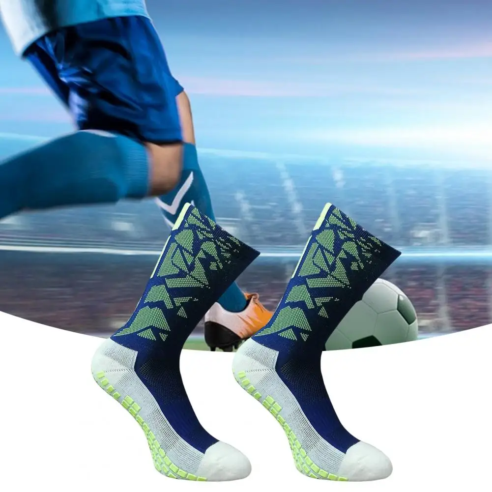 

1 Pair Useful Ultralight Long Colorful Sport Socks High Tube Soccer Socks Washable No Odor Running Socks for Hiking