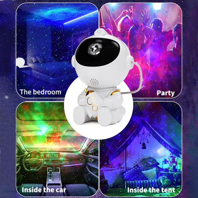 Astronaut Galaxy Projector LED Night Light for Kids,Nebula Ceiling Lamp Star Light for Room Deco with Remote