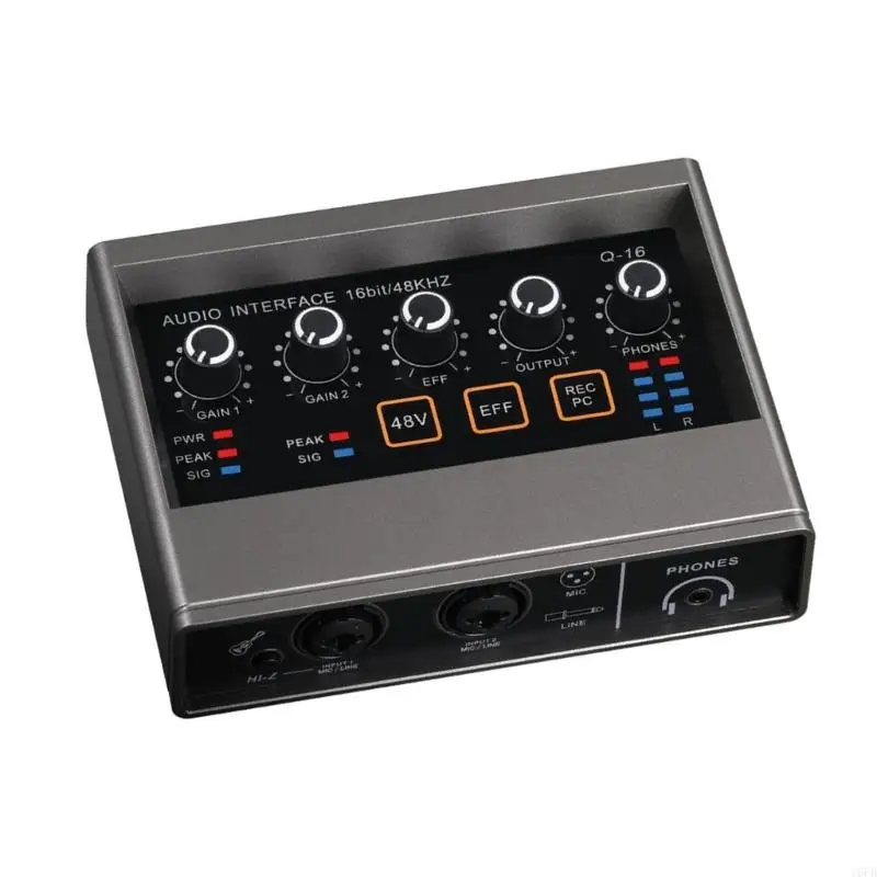 

Clear Sound Sound Card with Plug and Play USB Connectivity for Musicians and Streamers