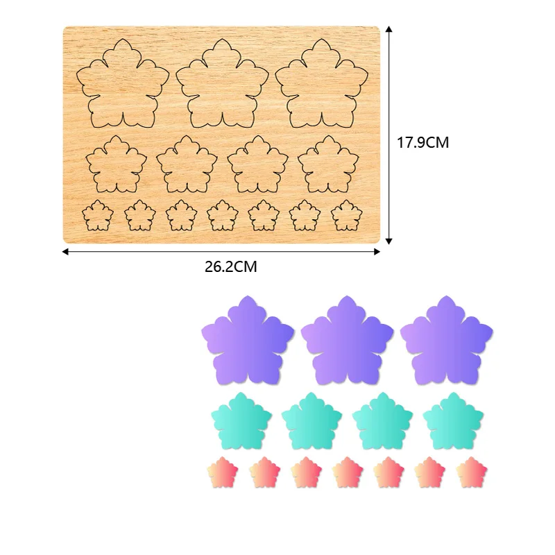 Flower Wooden Cutting Knife Die, Used with the Machine, SCS1072