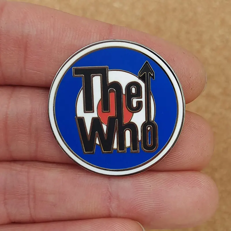 The Who Rock Band Enamel Pin Lapel Pin for Clothes Brooches on Backpack Briefcase Badge Jewelry Decoration Gifts for Friend