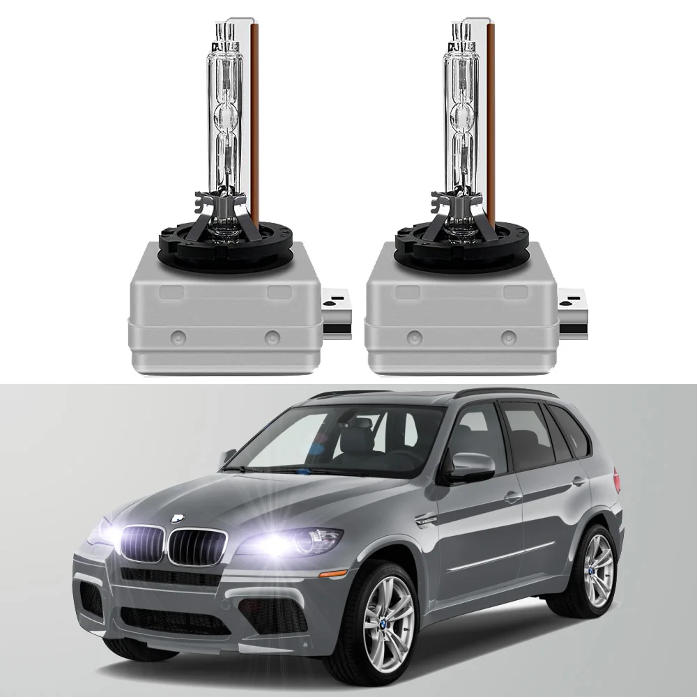 For BMW X5 E70 2007 2008 2009 2010 2011 2012 2013 6000K HID Xenon Headlight Bulb High Low Beam (Only Fit Original Bulb Is Xenon)
