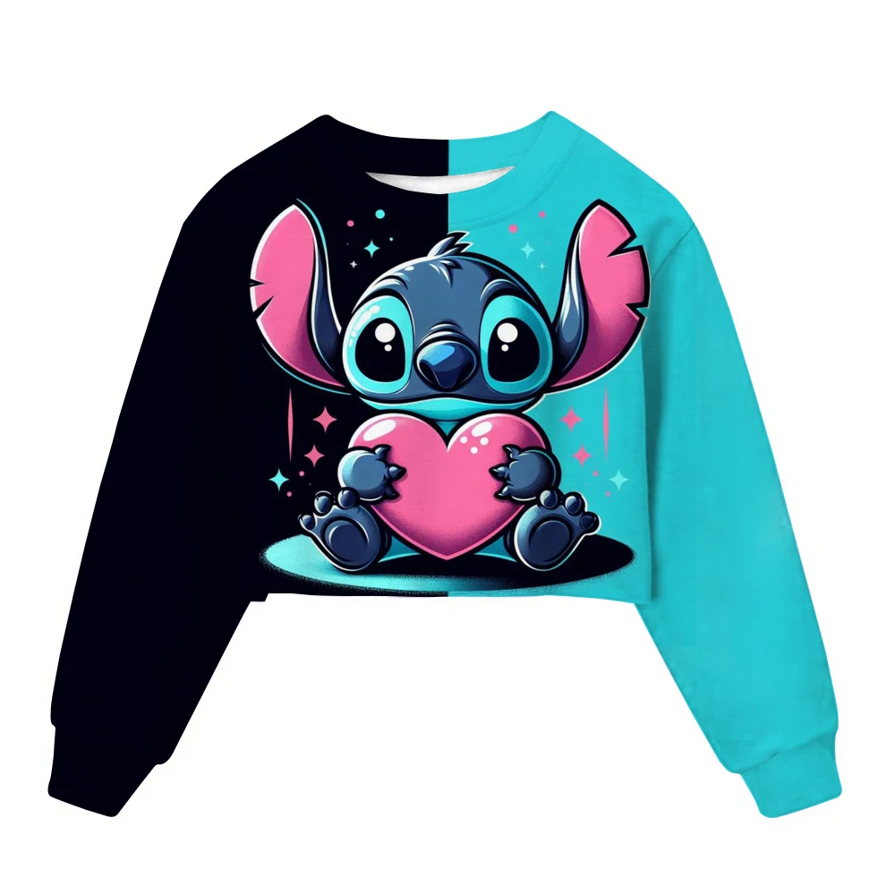 Lilo&Stitch Kids Hoodie Autumn/Winter Fashion Girl Lilo&Stitch Sweatshirt Girl Lilo&Stitch Hoodie 4-14 Years Old