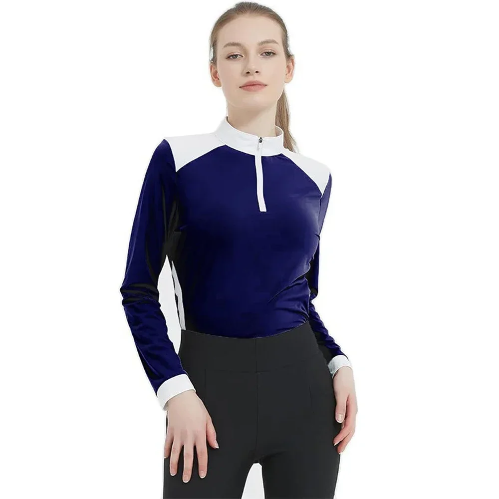 Professional Riding Long Sleeve Equestrian T-Shirt, Female Knight Clothing, Obstacle Competition Dress