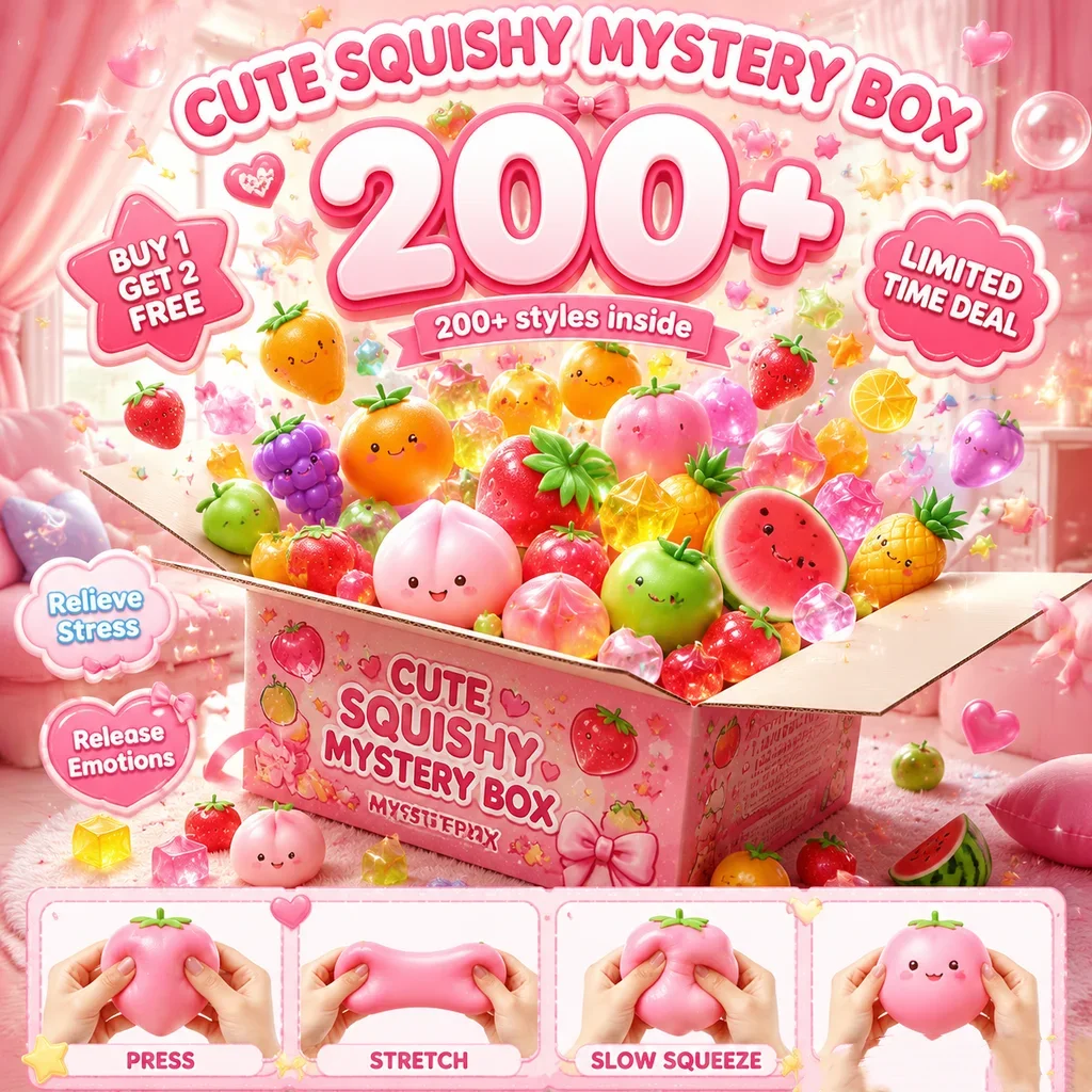 

200+Pcs Surprise Box Toys, Novelty Stress Relief Toys, Assorted Squishy Figures Blind Box. Fun Mystery Toys, Fidget Toys For Stress Relief, Surprise Party Favors. Slow Rebound, Perfect For Stress Relief And Sensory Play.