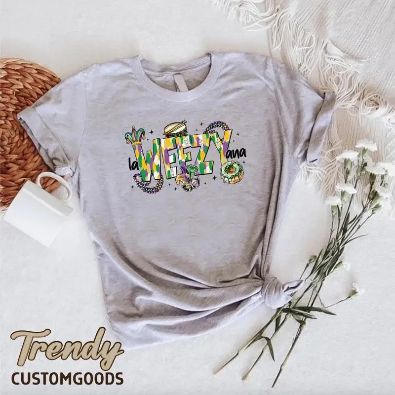 La Weezy Ana T Shirt Mardi Gras Women Louisiana Fat Tuesday Funny New Orleans Festival Outfit