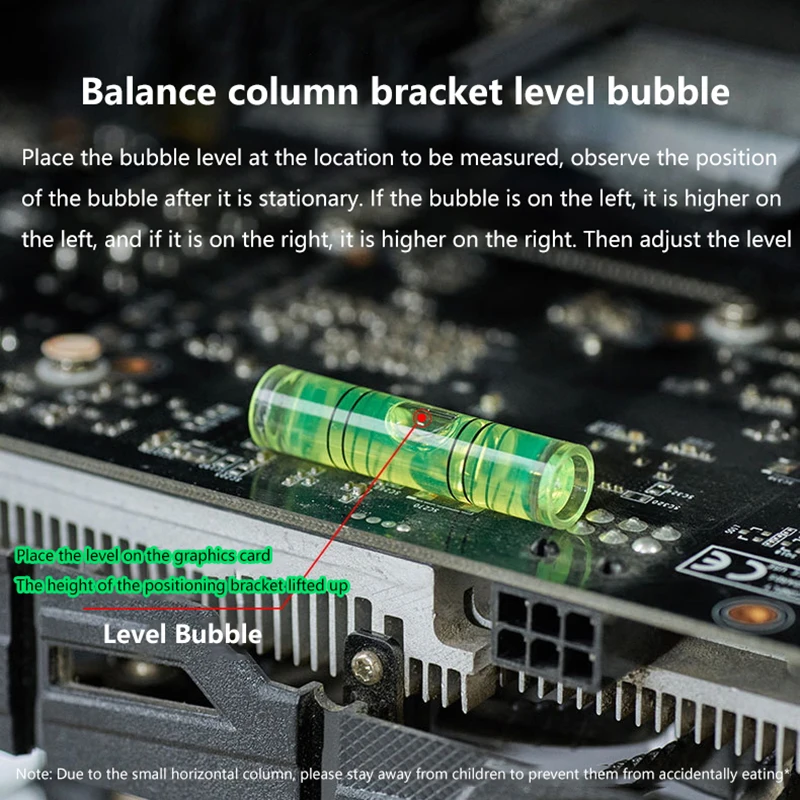 دعامة دعم وحدة معالجة الرسومات العالمية - حامل بطاقة الرسومات من سبائك الألومنيوم مع مقبس تبريد، وحافظة الكمبيوتر المكتبي وحامل مضاد للترهل #2