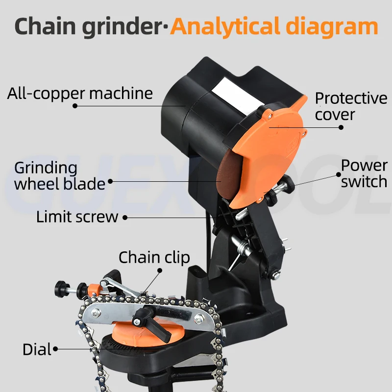 Elektrische Kettens chleif maschine Kettens chl eifer Kettens chleif maschine Kettens chleif maschine Kettensägen schärfer 220-230v