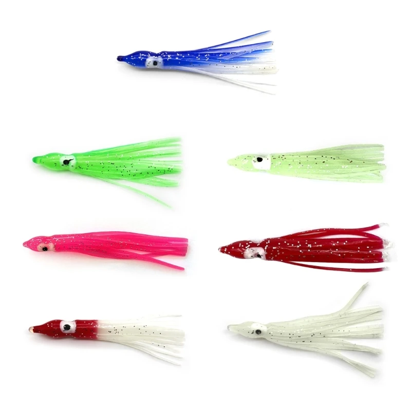 Soft Baits Hook Attracting False Baits Squid Fishing Hook for Off-shore Angling Dropship