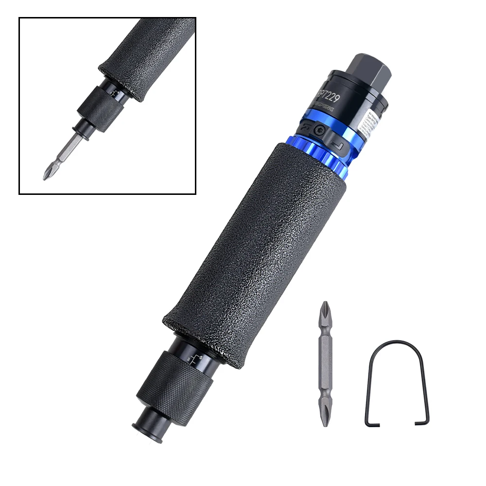 

RONGPENG Ultra Precision Screwdriver Pre-set Torque Half Auto Air Impact Screwdriver Reversible Pneumatic Screwdriver Air Tool