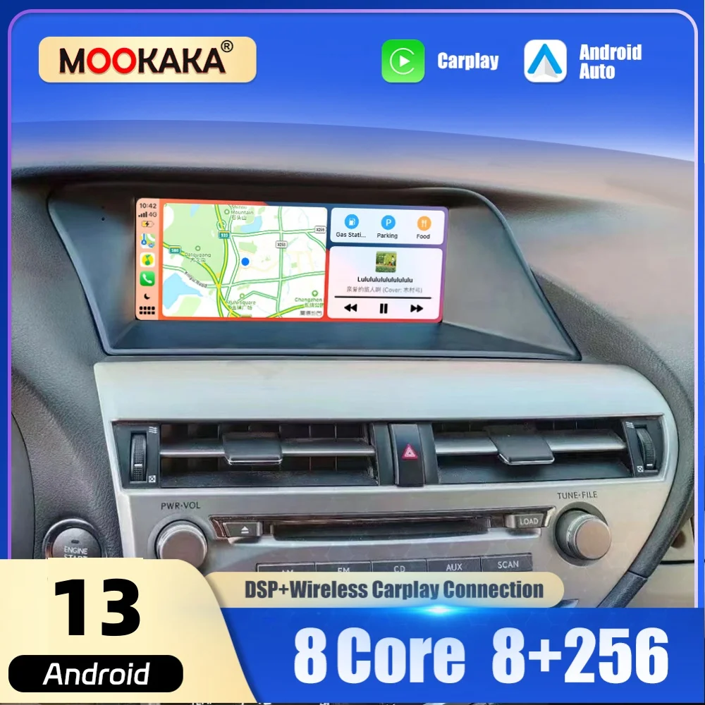 Car Multimedia Video Player For Lexus RX RX270 RX350 RX450 RX200T 2009~2015 GPS Navigation CarPlay Android 13 Screen Head Unit