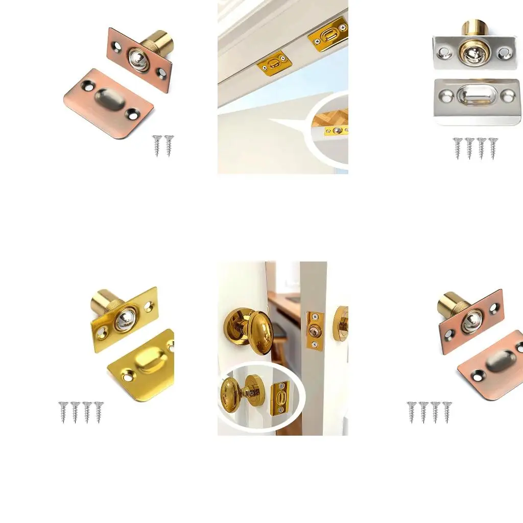  Closet Door Ball Catch Door Ball Catches for Interior Doors Adjustable Ball Bearing Catch Simple Installation Durable