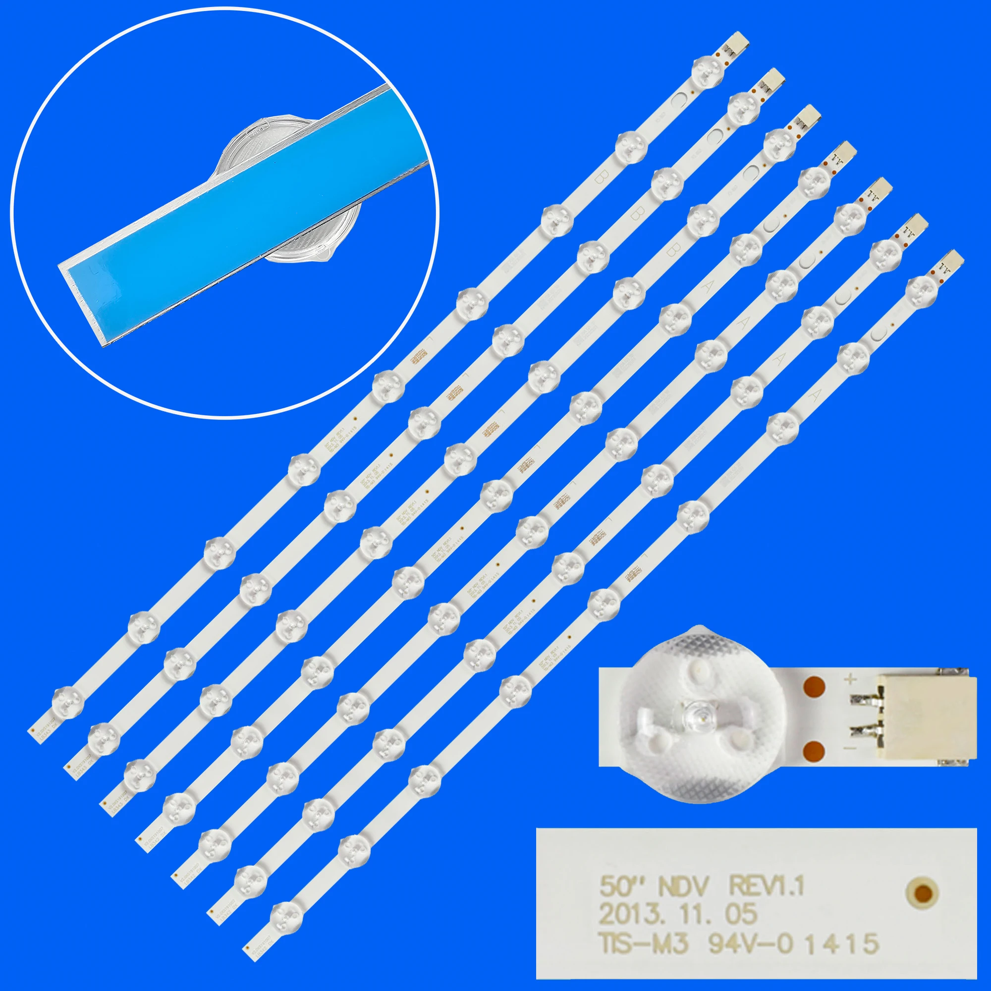 LED Backlight Strip For TX-50A300E TX-50A300B Hitachi 50HYT62U TE50275S20F1T10D VES500UNDC-2D-N01 50FDI7724/10 TX-50A300