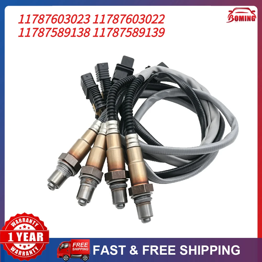 

4pcs Upstream Downstream O2 Oxygen Sensor For BMW F10 F11 523i 528i 530i 730i 11787603023 11787603022 11787589138 11787589139