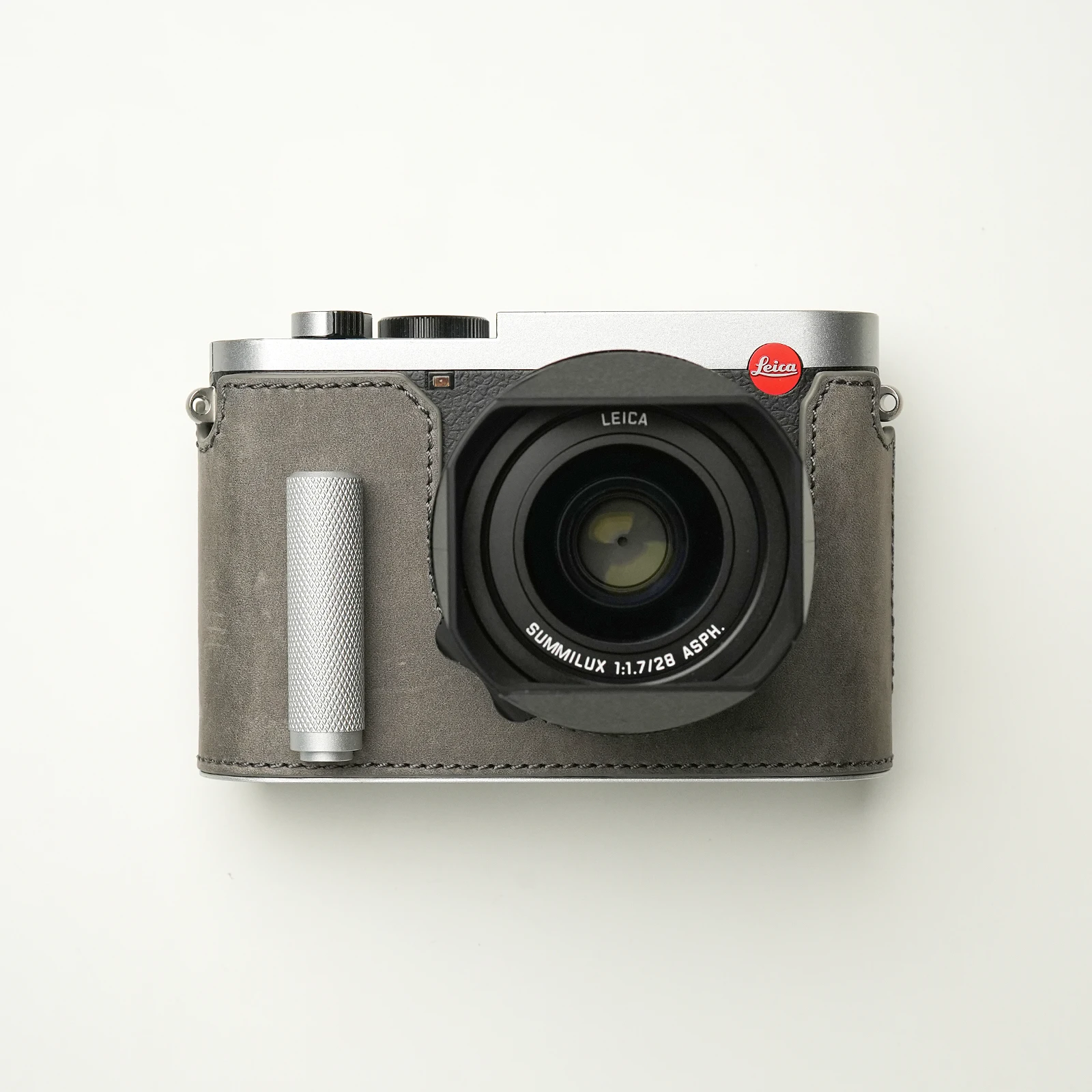 Mr. Stone voor Leica Q3 cameratas met metalen handvat, camerabody, cameraleer met Leica Q3 leren tas, Q3 beschermhoes