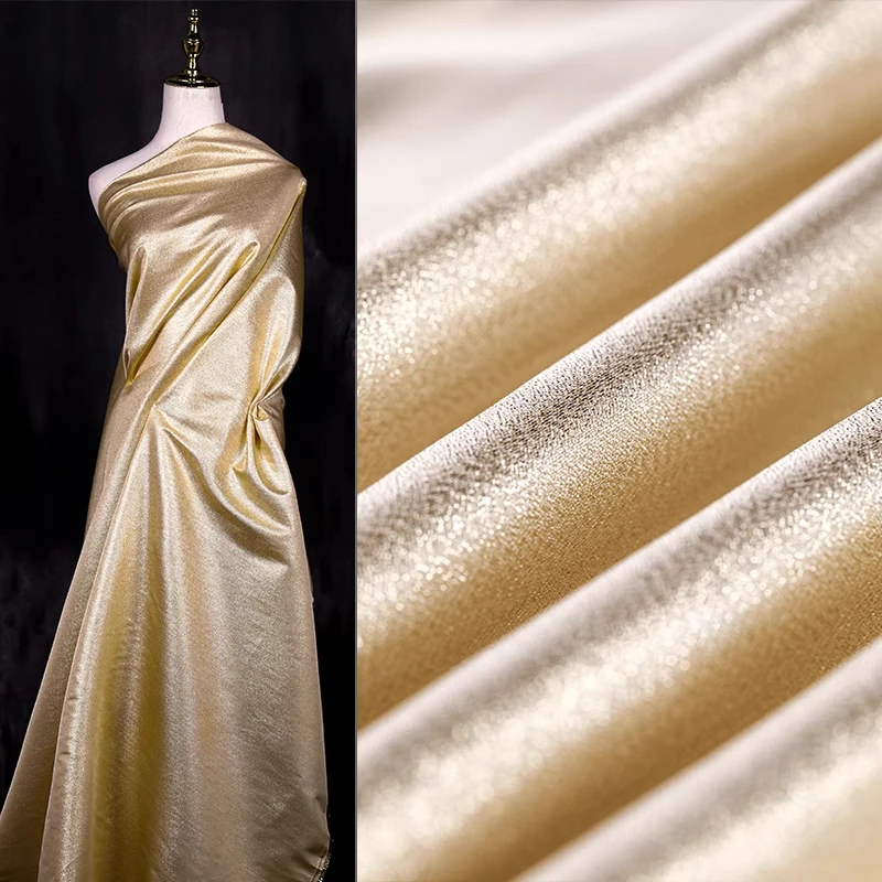 ステージパフォーマンス用のきらびやかなポリエステル生地,光沢のある生地,手作りのDIYデザイナー,クリエイティブなドレスウェア