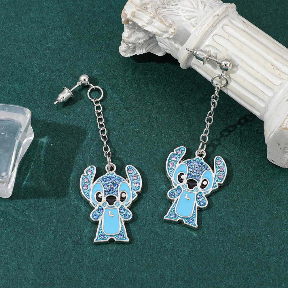ديزني ليلو وستيتش كارتون أنيمي الشكل قلادة ملحق لطيف رائعة رائعة غرزة الحلي هدية للأصدقاء #2