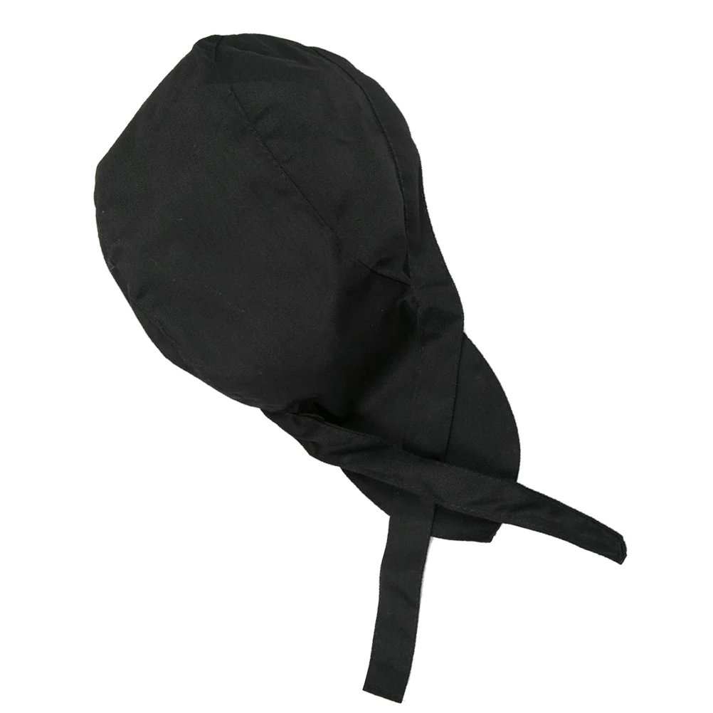 

Chef Work Hat Solid Kitchen Cap Restaurant Waiter Hat Dustproof Black Cloth Scrub Working