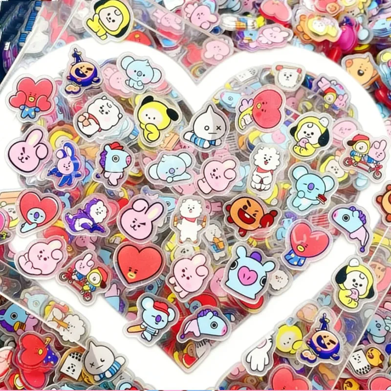 

Набор акриловых элементов BT21 K-pop, 40 шт., 2 см, для декора, DIY-аксессуары, материалы для чехлов для телефонов, CHIMMY COOKY KOYA TATA, аниме-подарки, игрушки