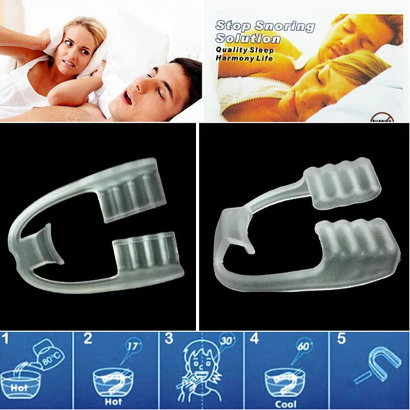 1/2/5PCS Bruxismus Mundschutz Schlaf Mundschutz Schiene Pressen Zahnspangen Ausrichtung Trainer Schlafmittel Zähne Schutz Werkzeuge – Detail 1