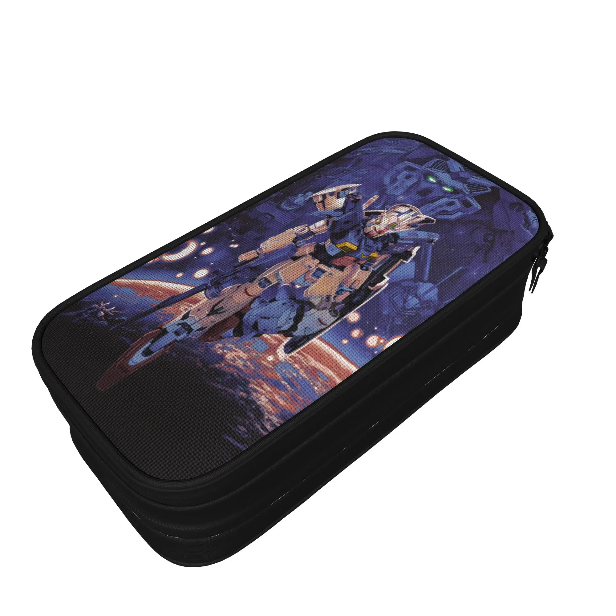 Classic mobile suit gundams Pencil Case  Pencilcases Pen for Student Big Capacity Bag Office Zipper Stationery