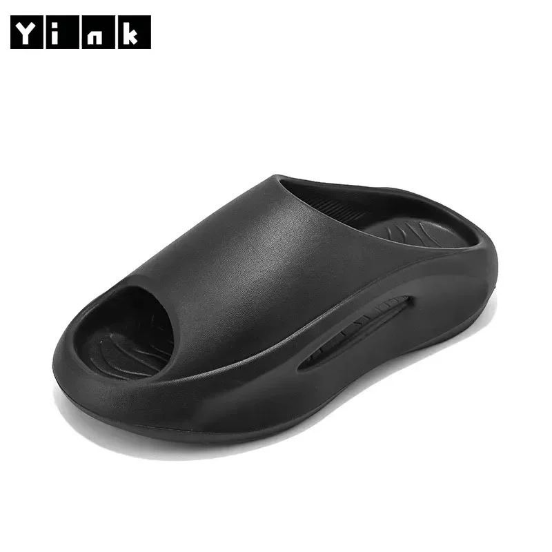 Zapatillas de fondo grueso antideslizantes para hombre, chanclas frescas de playa, uso externo de alto valor estético, nuevo estilo