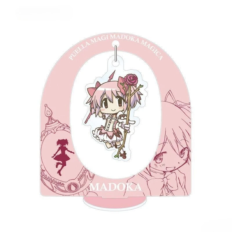 Puella magi madoka magica kaname madoka figura suporte acrílico modelo anime decoração de mesa sinal em pé ornamentos coleção brinquedo presente