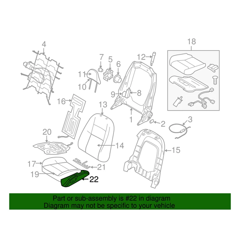 Cubierta embellecedora de protección de asiento de coche para Volvo S40 MK2 V50 39984346-39984350, piezas de repuesto, Panel de ajuste de asiento lateral, cubierta exterior, 2004, 2012, 1 par