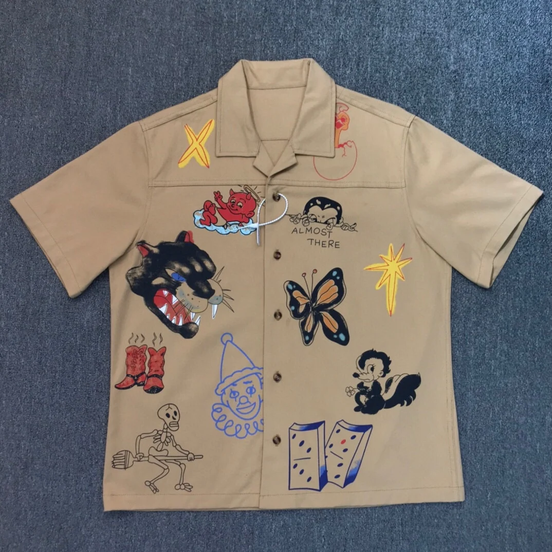 

Мужская летняя футболка свободного кроя с принтом, повседневная, молодежная, модная