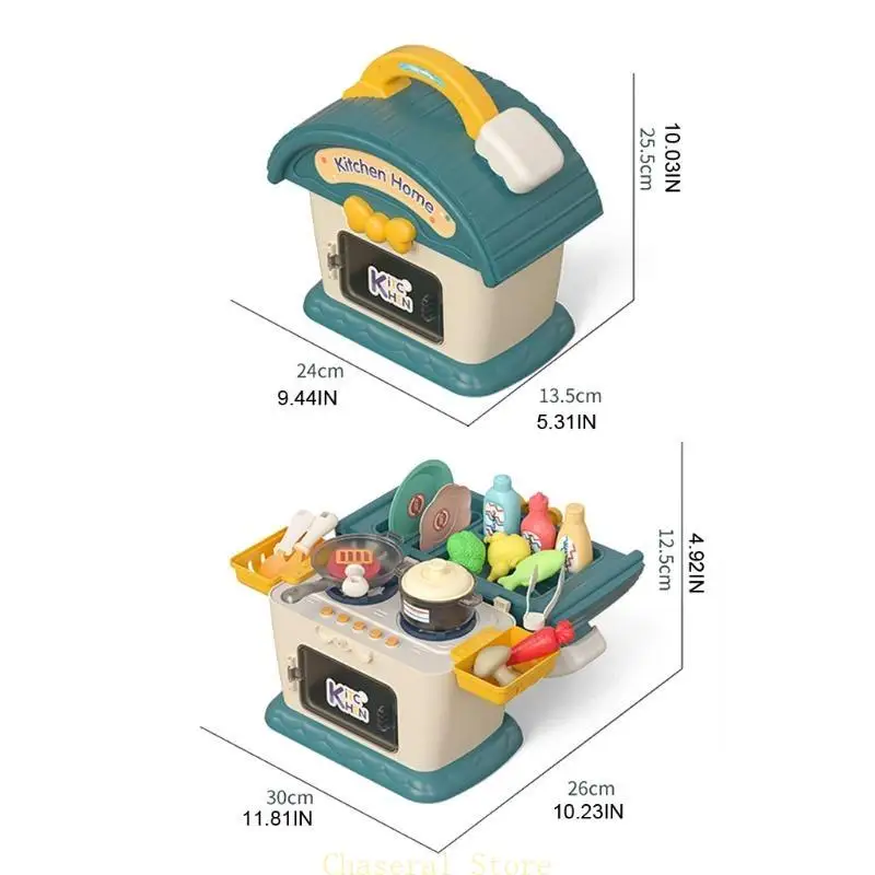 E7CE Cuisine réaliste pour house multifonctionnel pour le cadeau créatif pour enfants
