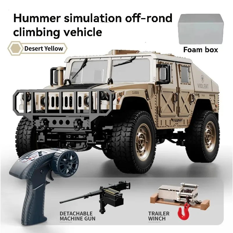 JJRC C8835 RC Car Simulation 4x4 All-terrain 2.4G Remote Control Car Off-road Climbing Electric Truck with LED Light RC Toy Gift image 3