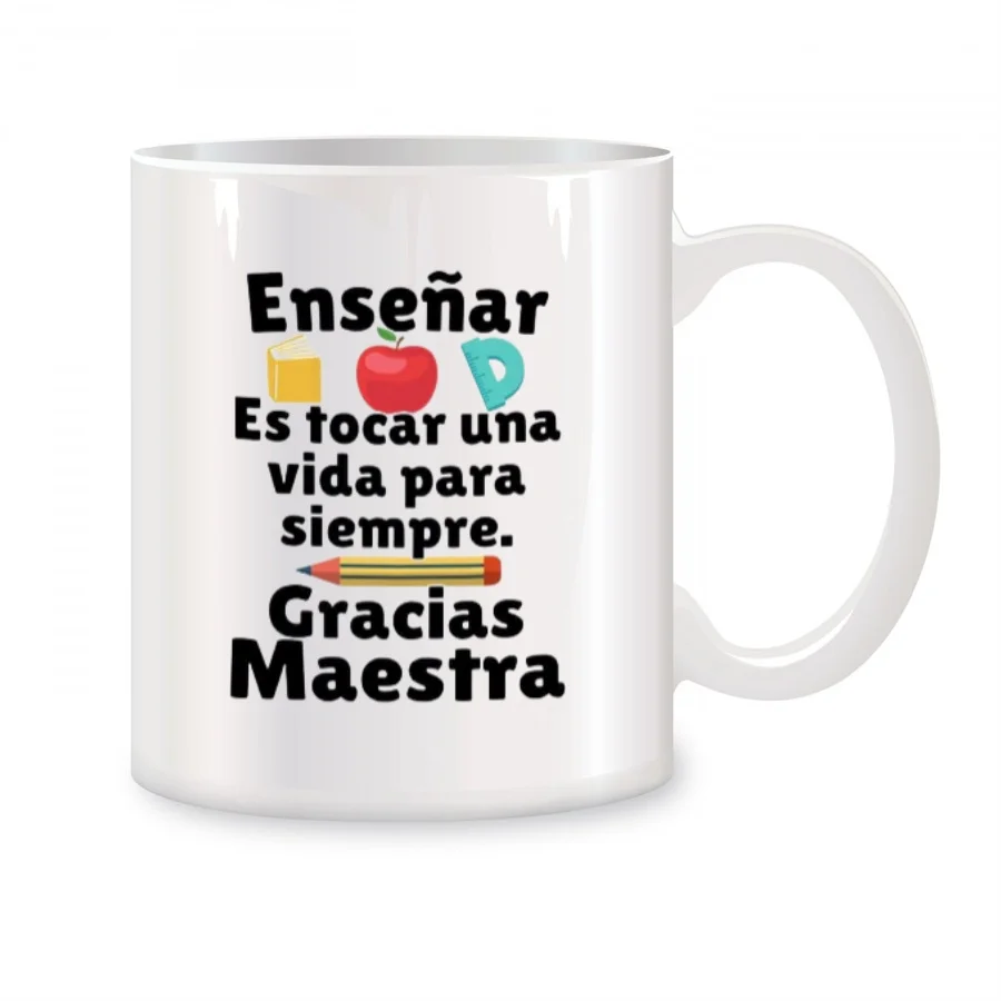 

Regalos Para Maestras Agradecimiento Mugs For Dia Del Maestro En Español Birthday Novelty Coffee Ceramic Tea Cups White 11 oz