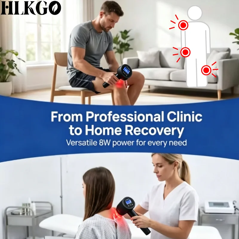 High Power 1295mW Cold Laser Machine Rechargeable Use While Charging for Neck Shoulder Back Pain Relief Home Treatment