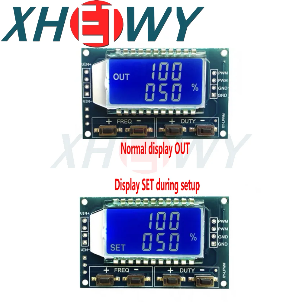 One PWM pulse frequency square wave rectangular wave signal generator with adjustable duty cycle module TTL serial communication