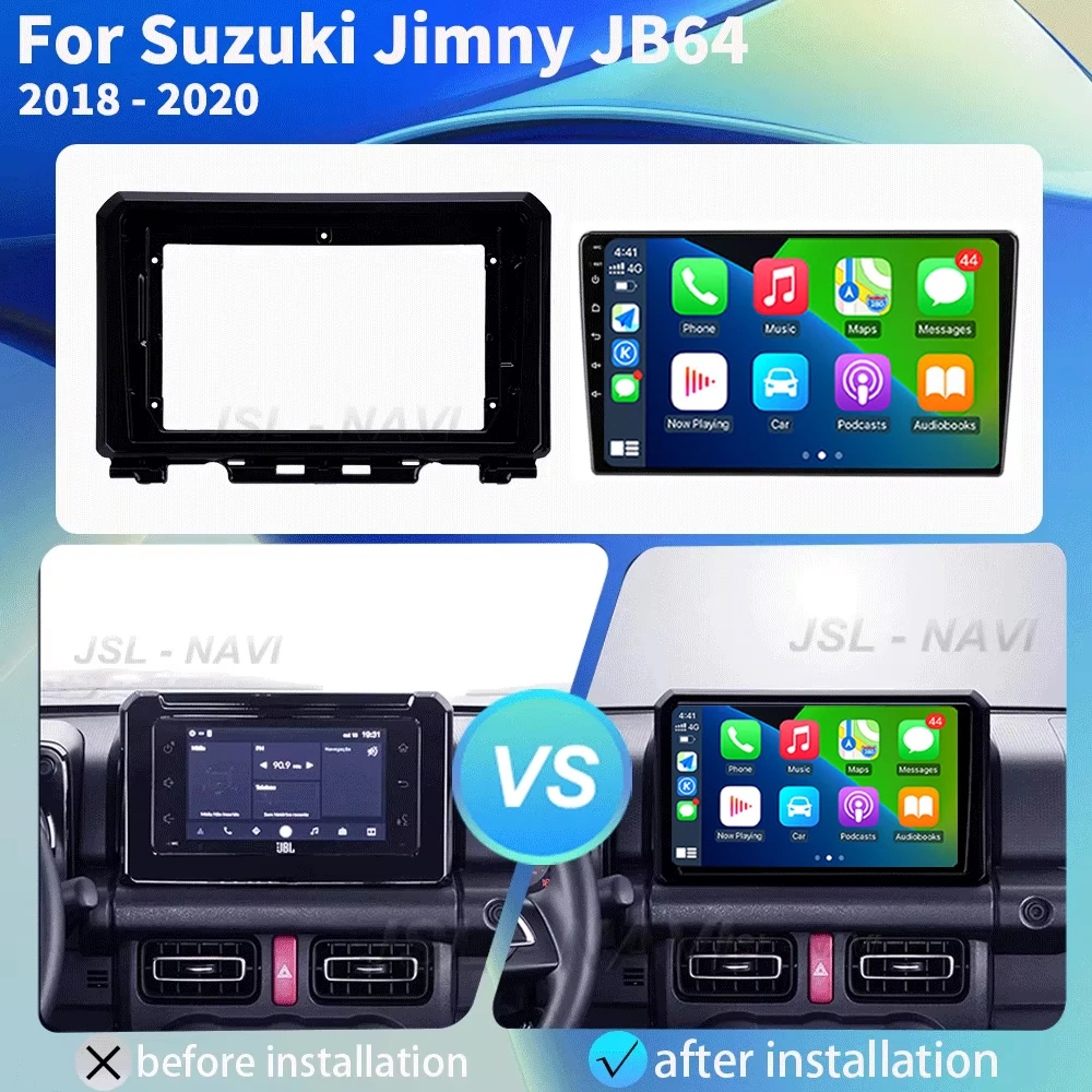 Android 16 Car Radio Stereo For Suzuki Jimny JB64 2018 - 2021 Multimedia Navigation GPS Video Player DSP Wireless Carplay 4G