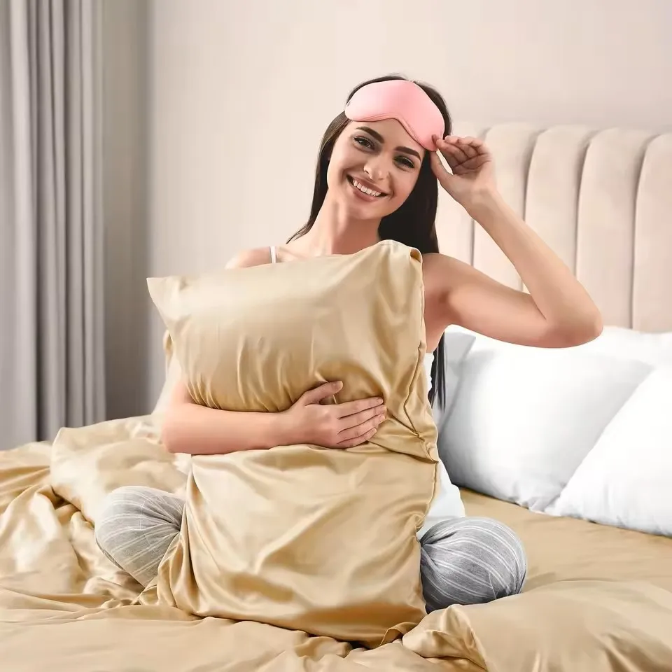 1PC Satin Pillowcase for Hair Similar to Silk Pillow Cases for Skin, Silky & Soft Pillow Covers, Gifts for Her or Him