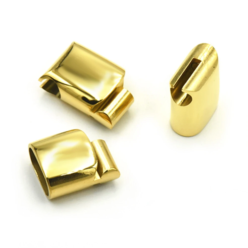 Adjustable Length Flat Stainless Steel Clasp Extended Three Parts Magnetic Clasps Jewelry Making (12mm*6mm | 10mm*5mm | 8mm*4mm) image 6