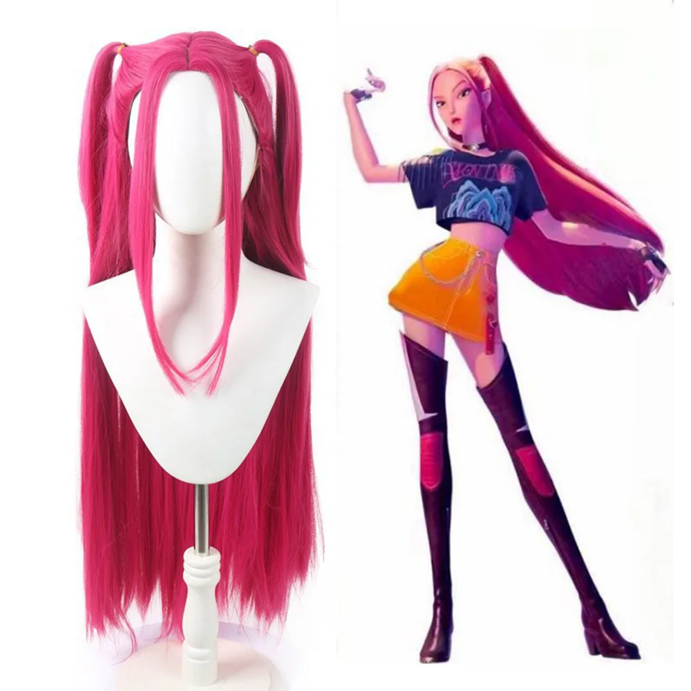 Heiße neue beliebte und explosive Skpop Hexe Jagd Gruppe Perücke Miralumini Cosplay Perücke Erwachsene Kinder Frauen Perücke Dämon Hunter