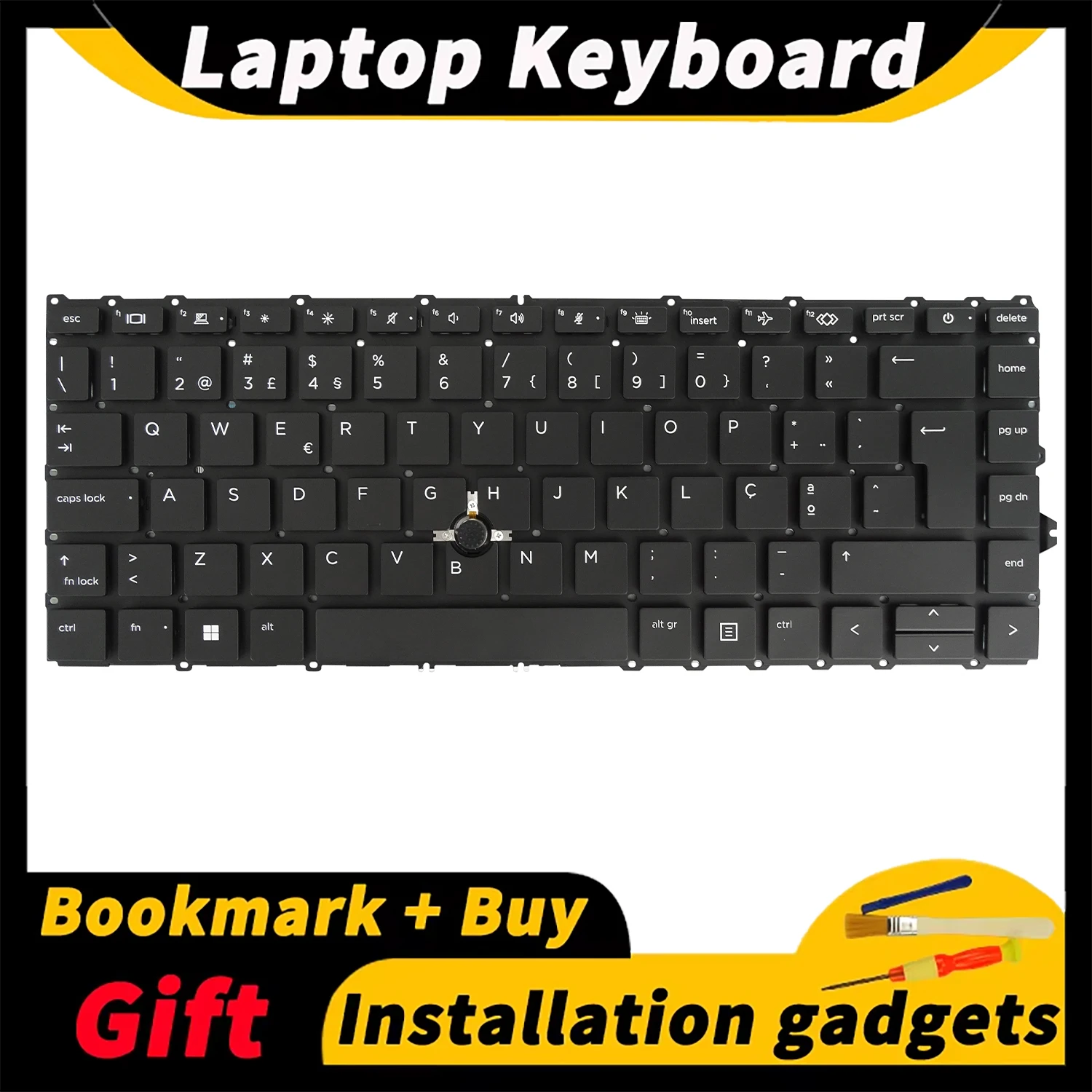 

Suitable for HP EliteBook 840 G7/845 G7/840 G8 laptop keyboard with backlit Portuguese layout replacement keyboard