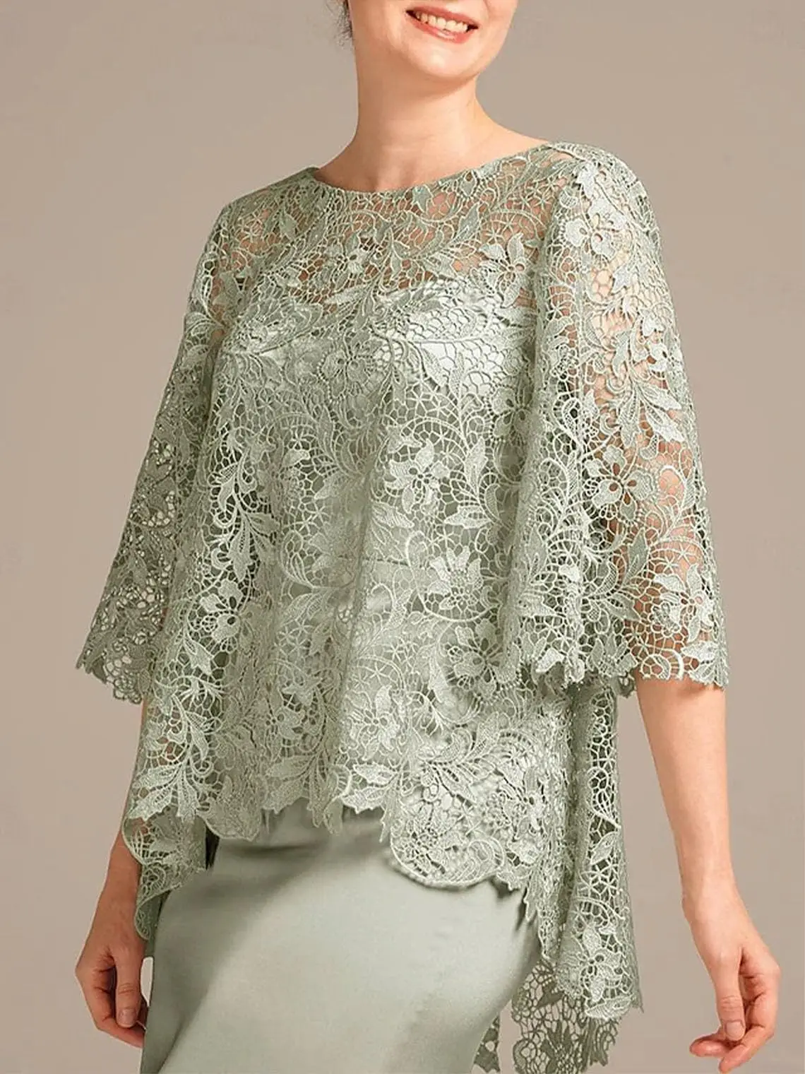 2 Pieces Mother of The Bride Dresses with Lace Jacket Mermaid Satin Long Mothers of The Groom Dress for Women