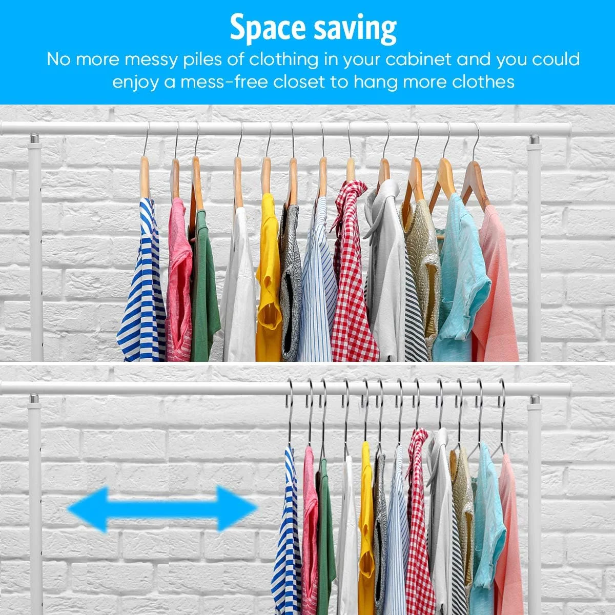 10/20/50PCS Heavy Duty Stainless Steel Hangers, 16.5 Inch Ultra Thin Space Saving for Clothes Wardrobe, Polished Metal Hangers image 6